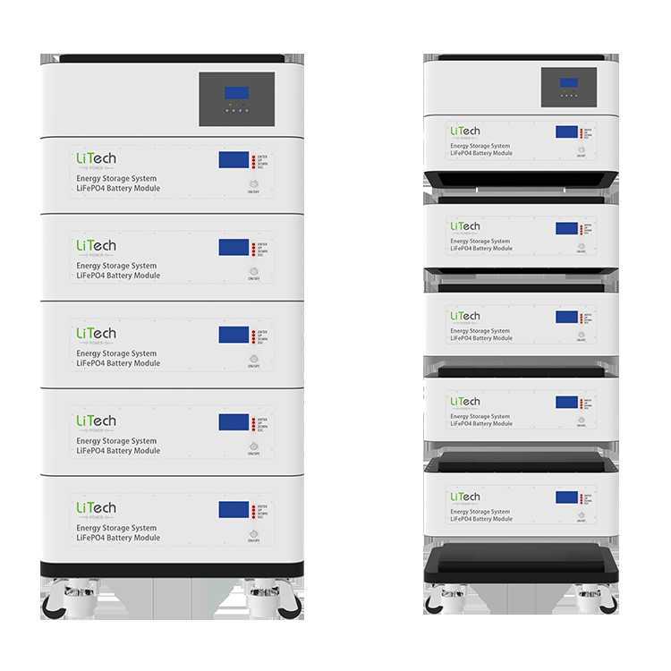 Rack-mounted LiFePO4 battery 48V 100Ah rechargle PV storage battery pack for modular UPS