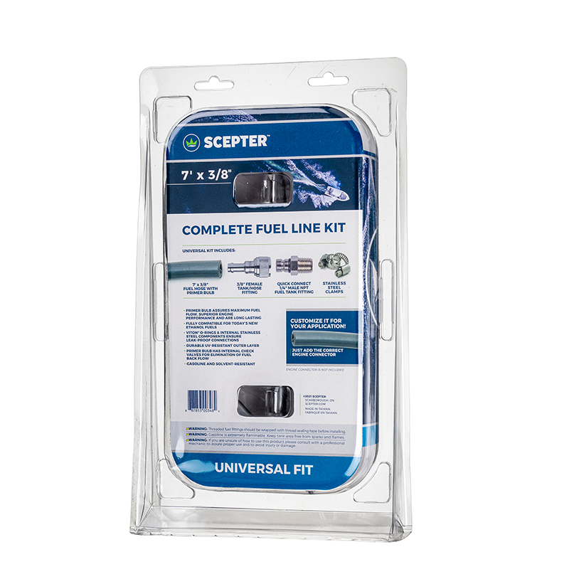 Scepter 11522 Boat Accessories Universal Marine Tank Fuel Line Assembly Kit 3/8