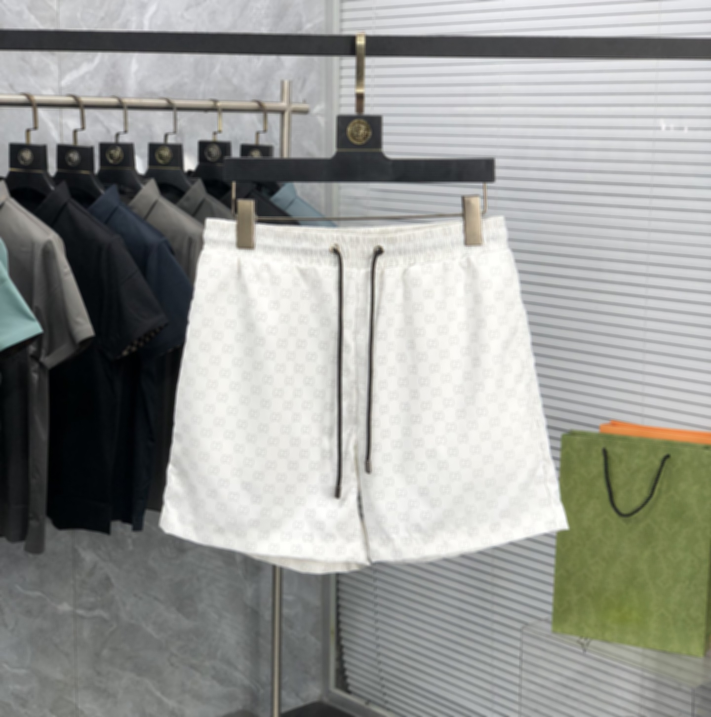 Summer Swimwear Men Beach Shorts Pants Quick Drying With Mesh Lining Designers Style Trunks Black and White Fashion Casual Sportswear Jogger Fitness Board Shorts, Customize
Summer Swimwear Men Beach Shorts Pants Quick Drying With Mesh Lining Designers Style Trunks Black and White Fashion Casual Sportswear Jogger Fitness Board Shorts, Customize