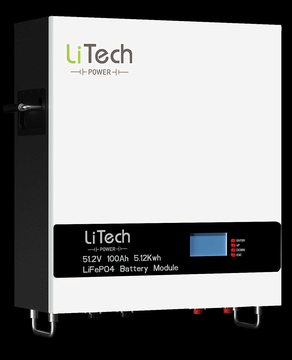 LiTech lithium ion 48v 100ah 24v 200ah 4.8kwh server rack lifepo4 48 volt lfp solar ess batteries