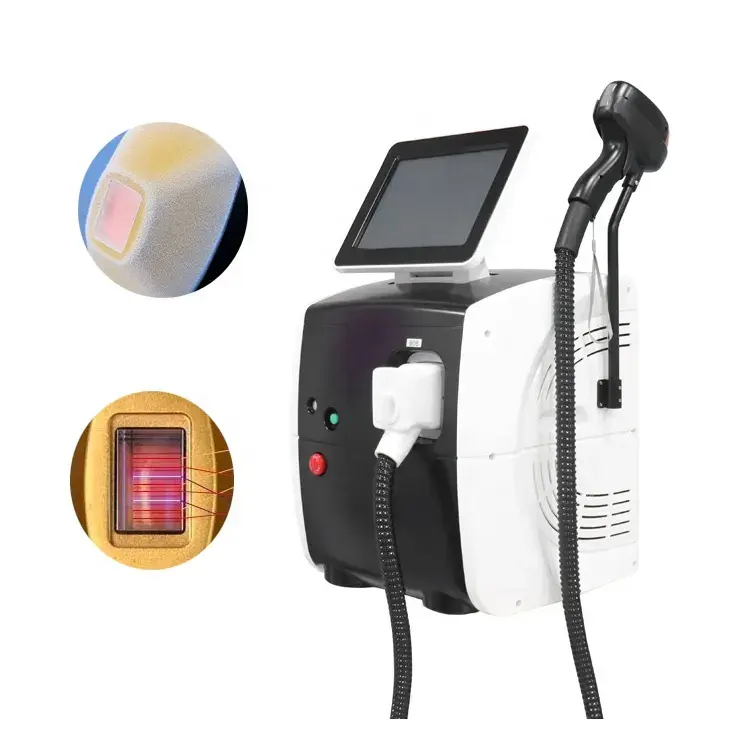 Portable 808nm diode laser easy to operation diodo laser 755 808 1024 triple wavelength machine for commercial