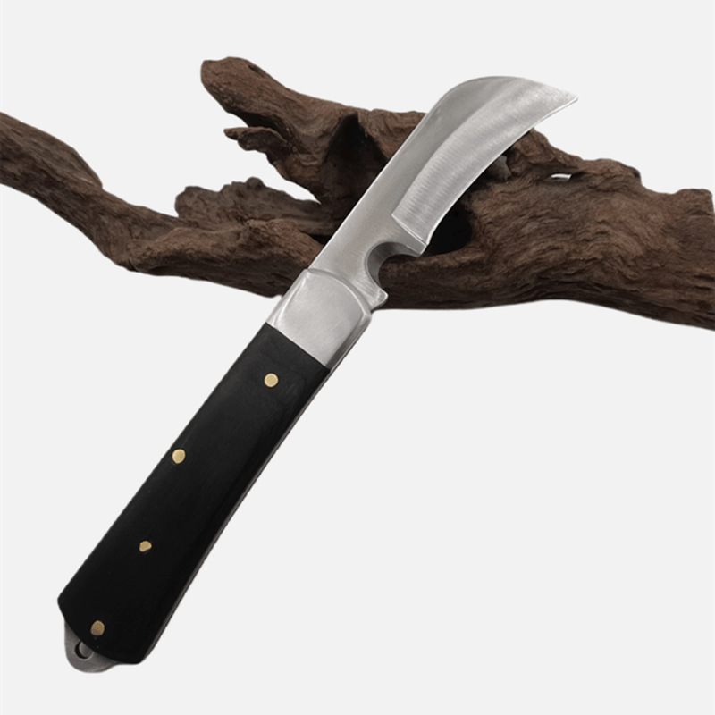 H6881 Tools Utility Knife Electricians Knifes and Folding Knives with 420C Satin Hawkbill Blade for Cable Skinning Outdoor EDC Pocket Tool
