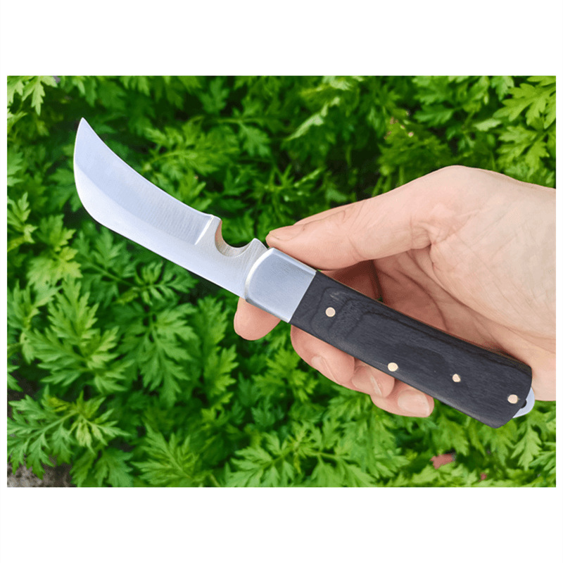 H6881 Tools Utility Knife Electricians Knifes and Folding Knives with 420C Satin Hawkbill Blade for Cable Skinning Outdoor EDC Pocket Tool