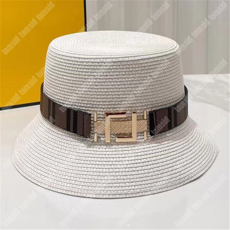Fashion Straw Hat Womens Designer Bucket Hat For Man Luxury Summer Flat Fitted Beach Hats Sun Protection Gold Buckle Buckets Cap
Fashion Straw Hat Womens Designer Bucket Hat For Man Luxury Summer Flat Fitted Beach Hats Sun Protection Gold Buckle Buckets Cap