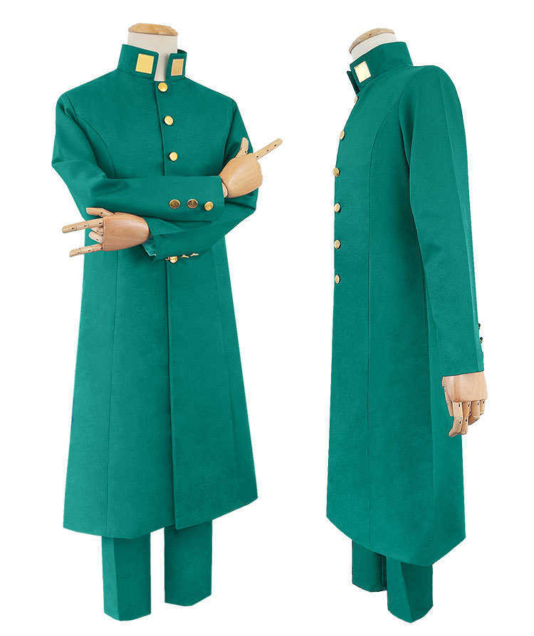 Anime Costumes Anime JoJo JoJo's Bizarre Adventure Cosplay Noriaki Kakyoin Cosplay Come Anime Cosplay Outfits Suits Halloween Party Comes Z0301