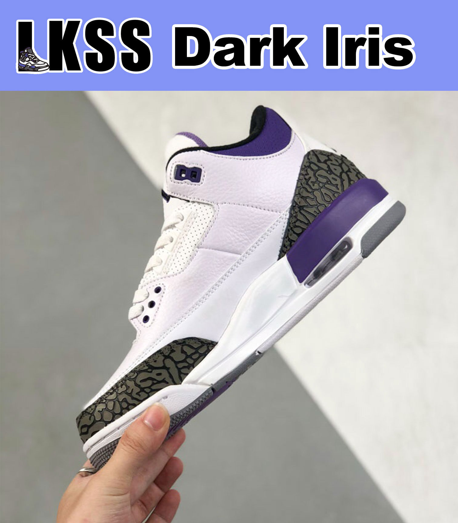 LKSS Dark Iris Jumpman 3 3s Shoes Mens Trainer Outdoor Sports Sneakers 3 Fire Red Pine Green Racer Blue Cool Grey UNC Court Purple Laser Orange Cardinal Hall Of Famee, As pic
LKSS Dark Iris Jumpman 3 3s Shoes Mens Trainer Outdoor Sports Sneakers 3 Fire Red Pine Green Racer Blue Cool Grey UNC Court Purple Laser Orange Cardinal Hall Of Famee, As pic