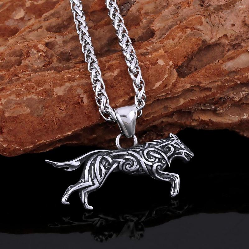 Pendant Necklaces Viking Celtic Wolf Stainless Steel Men's Fashion Street Hip Hop Necklace Jewelry Gift For Men Wholesale
Pendant Necklaces Viking Celtic Wolf Stainless Steel Men's Fashion Street Hip Hop Necklace Jewelry Gift For Men Wholesale