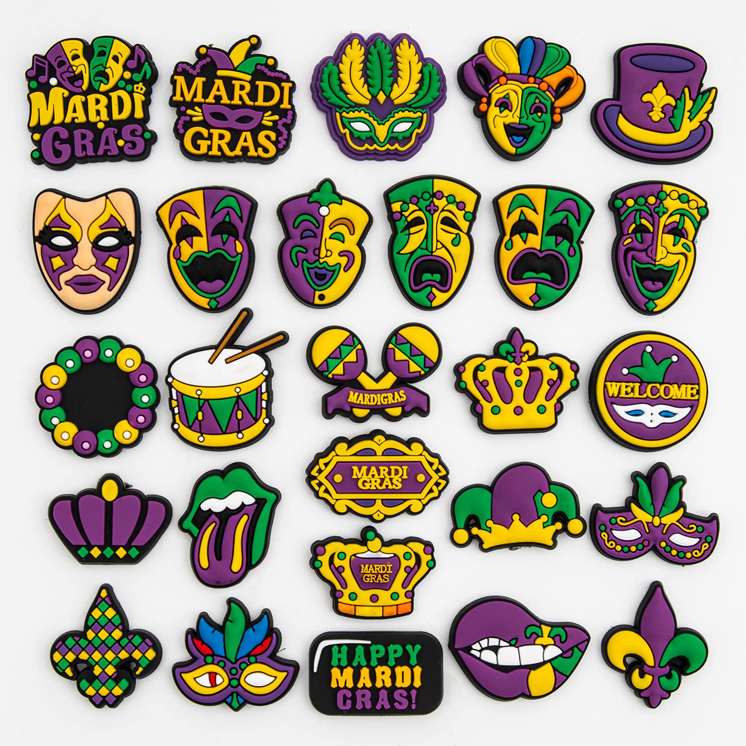 Shoe Parts Accessories Mardi Gras Croc Charms Pvc Decorations Decoration Gifts Party Favors Drop Delivery Otfck
Shoe Parts Accessories Mardi Gras Croc Charms Pvc Decorations Decoration Gifts Party Favors Drop Delivery Otfck