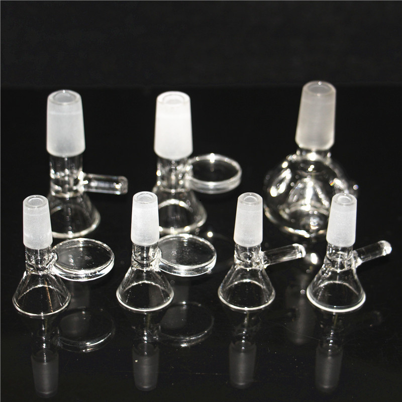 hookahs Glass Bong Bowl with Thick Pyrex Clear Glass Sheet Handle 14mm 10mm Male Bowls for Oil Rig Glass Bongs Smoking Water Pipe
hookahs Glass Bong Bowl with Thick Pyrex Clear Glass Sheet Handle 14mm 10mm Male Bowls for Oil Rig Glass Bongs Smoking Water Pipe