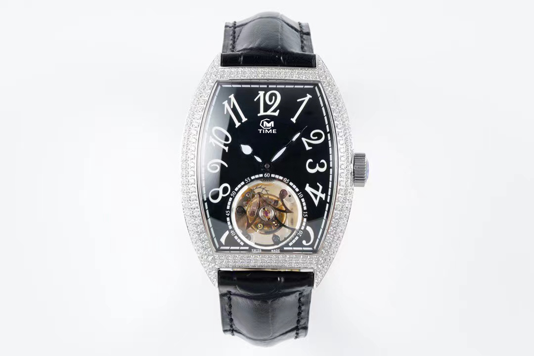 Men's watch automatic hollow mechanical movement watch imported calfskin watch band diamond watch sapphire glass, Colour 11
Men's watch automatic hollow mechanical movement watch imported calfskin watch band diamond watch sapphire glass, Colour 11