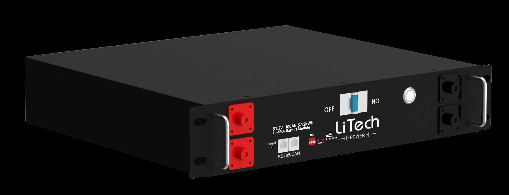 LiTech energy power supply ess battery LFP 48v 50ah server rack battery for off grid solar system