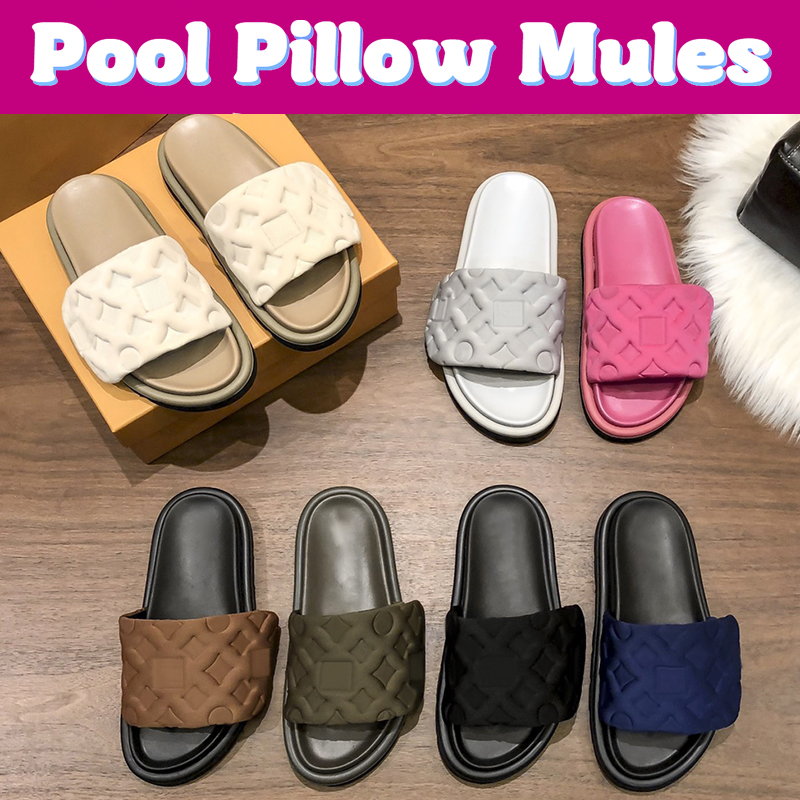 2023 Pool Pillow slides Slippers womens Designer Mules flat sandals shoes Embossed Mule pillow sliders Mens platform Slide summer slipper nylon cool beach Sandal, #1- ivory
2023 Pool Pillow slides Slippers womens Designer Mules flat sandals shoes Embossed Mule pillow sliders Mens platform Slide summer slipper nylon cool beach Sandal, #1- ivory