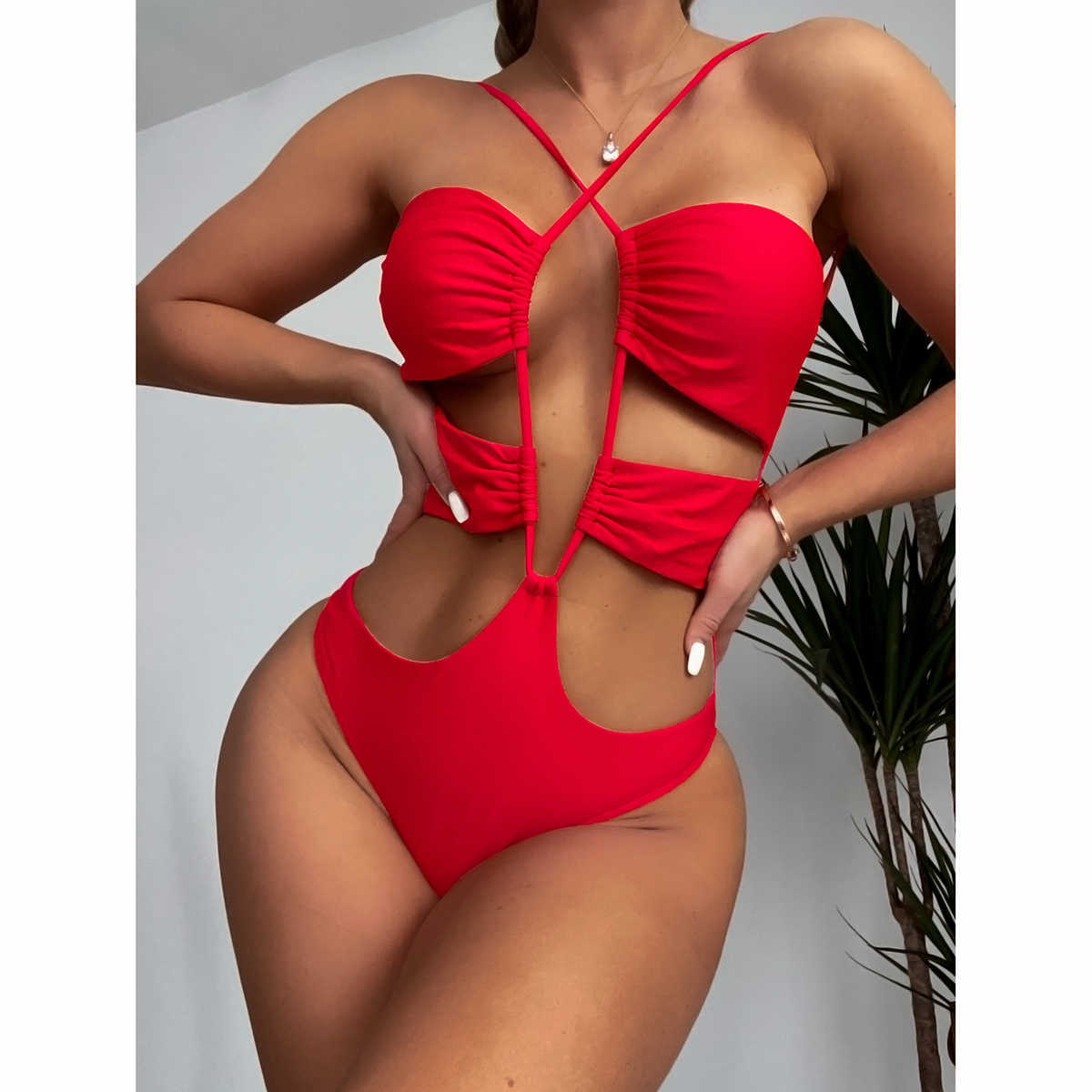 Sexy Women One Piece Swimsuit 2023 Halter Bandage Swimwear For Women Bathing Suit Beachwear Monokini Swimming Suits Swimsuits
Sexy Women One Piece Swimsuit 2023 Halter Bandage Swimwear For Women Bathing Suit Beachwear Monokini Swimming Suits Swimsuits