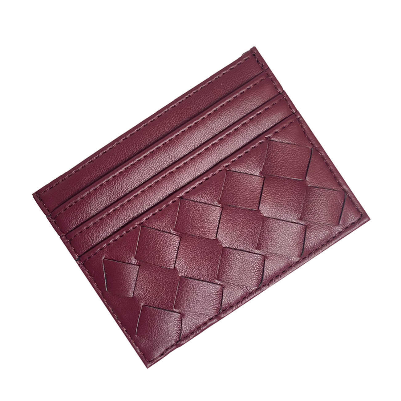 Wallets 2022 Simple fashion Woven wallet for woman purse Credit Card UltraThin Business Card Multiple Card Slots AntiDegaussing bagL230303