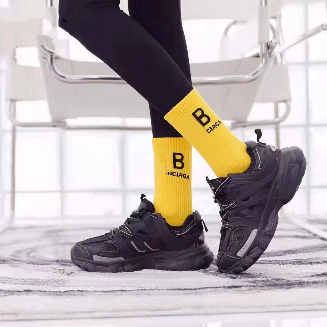 Designer 8 Colors BB Sports Four Seasons Letter Print Brand Cotton Mens And Womens Mid Tube Socks 00c6 w250414