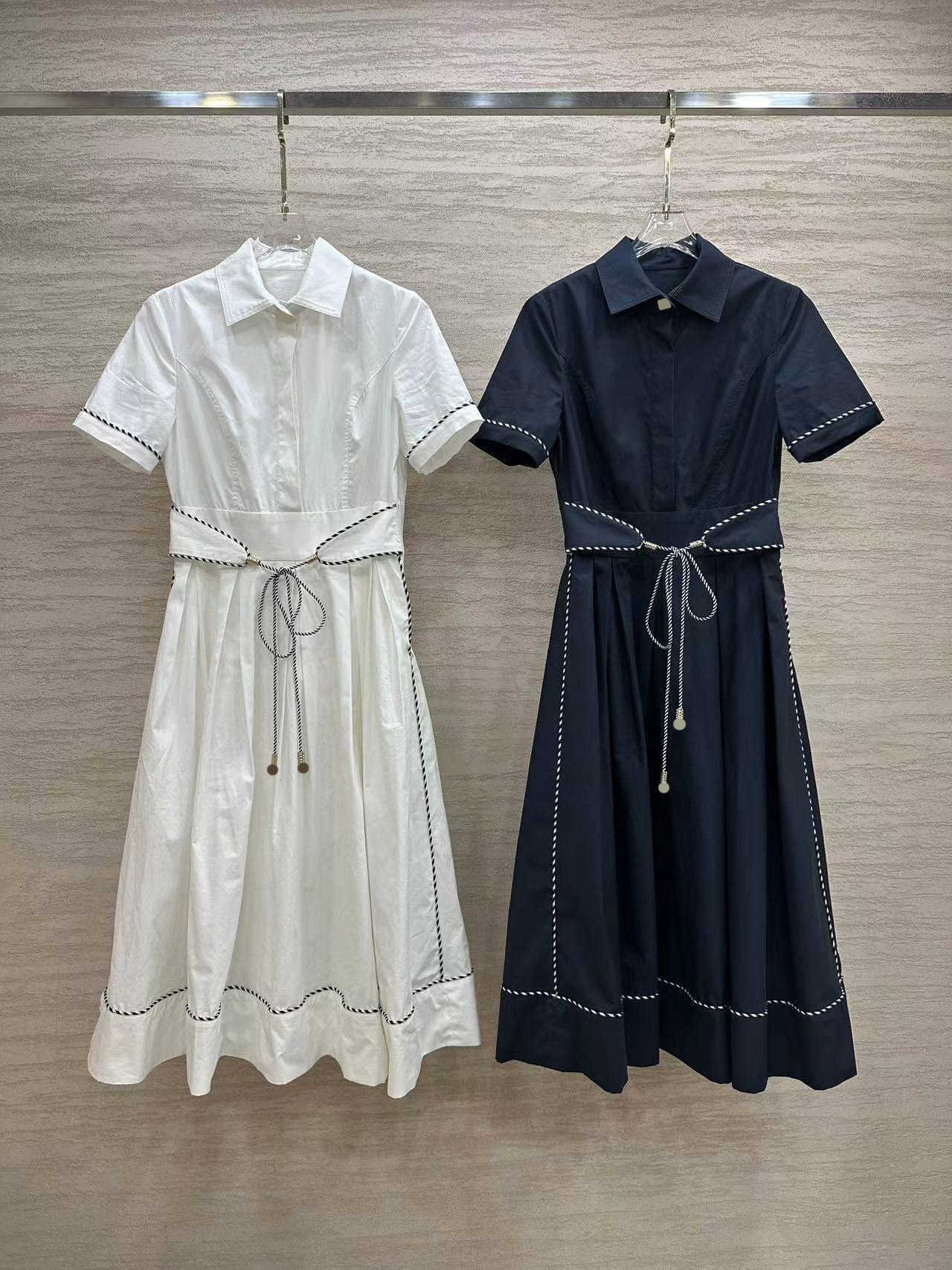 Lace Up Dress Bump Color Striped Bag Edge Lapel Short Sleeve Dresses Thickened Cotton Fabric Hem Fold Design Maxiskit 2 Colors Dresses For Women Casual
Lace Up Dress Bump Color Striped Bag Edge Lapel Short Sleeve Dresses Thickened Cotton Fabric Hem Fold Design Maxiskit 2 Colors Dresses For Women Casual