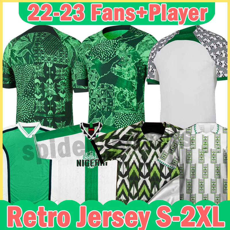 23/24 Nigerian Soccer jerseys Retro 1994 1996 1998 maillot de foot 2022 2023 Okechukwu IGHALO OKOCHA AHMED MUSA Ndidi MIKEL jerseys player version Football shirts top, Niriliya 22-23 home patch
23/24 Nigerian Soccer jerseys Retro 1994 1996 1998 maillot de foot 2022 2023 Okechukwu IGHALO OKOCHA AHMED MUSA Ndidi MIKEL jerseys player version Football shirts top, Niriliya 22-23 home patch