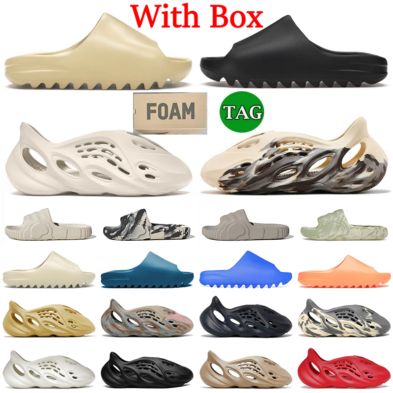 Designer Sandals Foam Runner Shoes With Box Slides Mens Women Size 36-48 MX Carbon Cream Clay Ararat Bone Desert Sand Rubber Foamrunners Slipper Slide foamposite, B48 black bule 40-45
Designer Sandals Foam Runner Shoes With Box Slides Mens Women Size 36-48 MX Carbon Cream Clay Ararat Bone Desert Sand Rubber Foamrunners Slipper Slide foamposite, B48 black bule 40-45