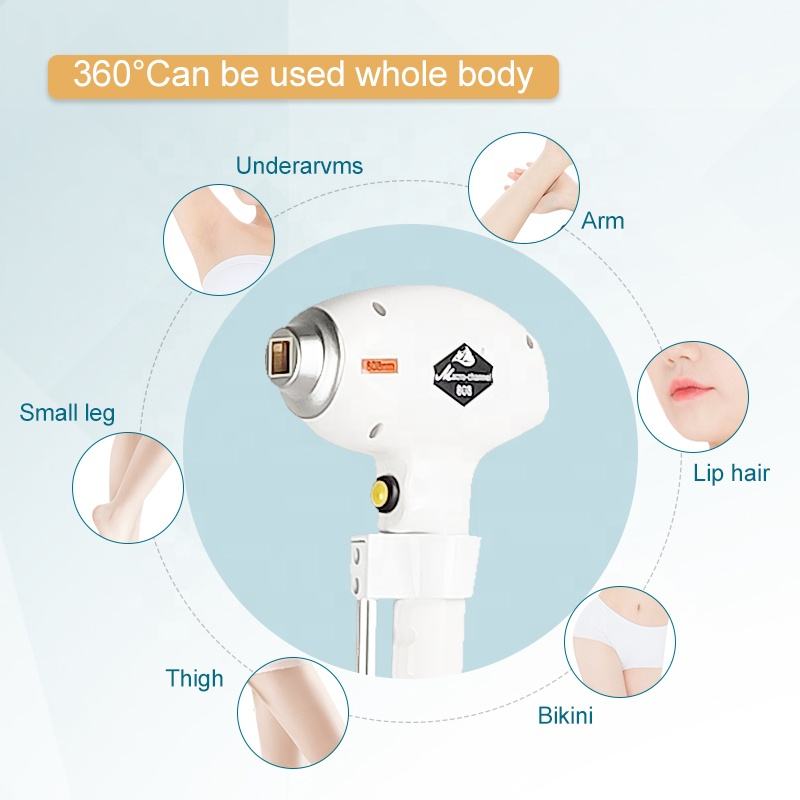 808 diode laser hair removal device Bar Germany Stack hair removal and Photon skin rejuvenation