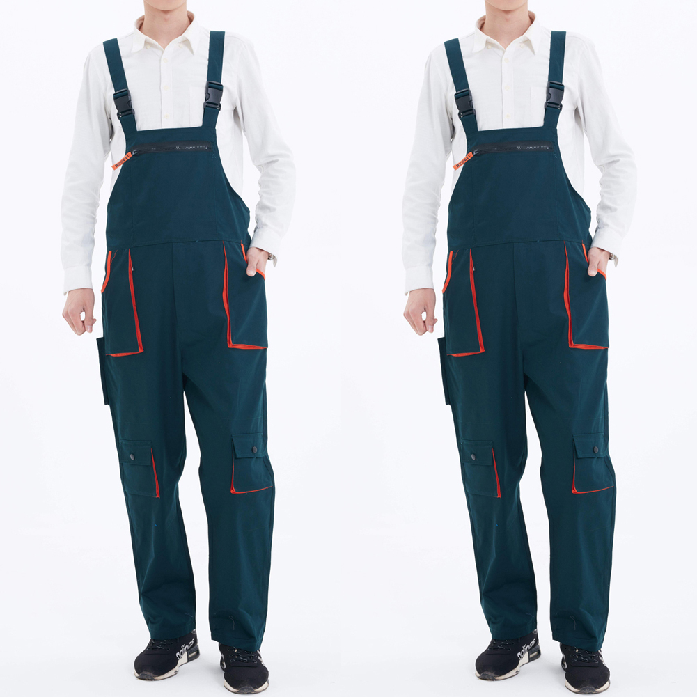 Men's Pants Fashion Men Casual Nylon Loose Heavy Duty Work Jumpsuit Overalls Mechanic Wears Tooling Belt 230303