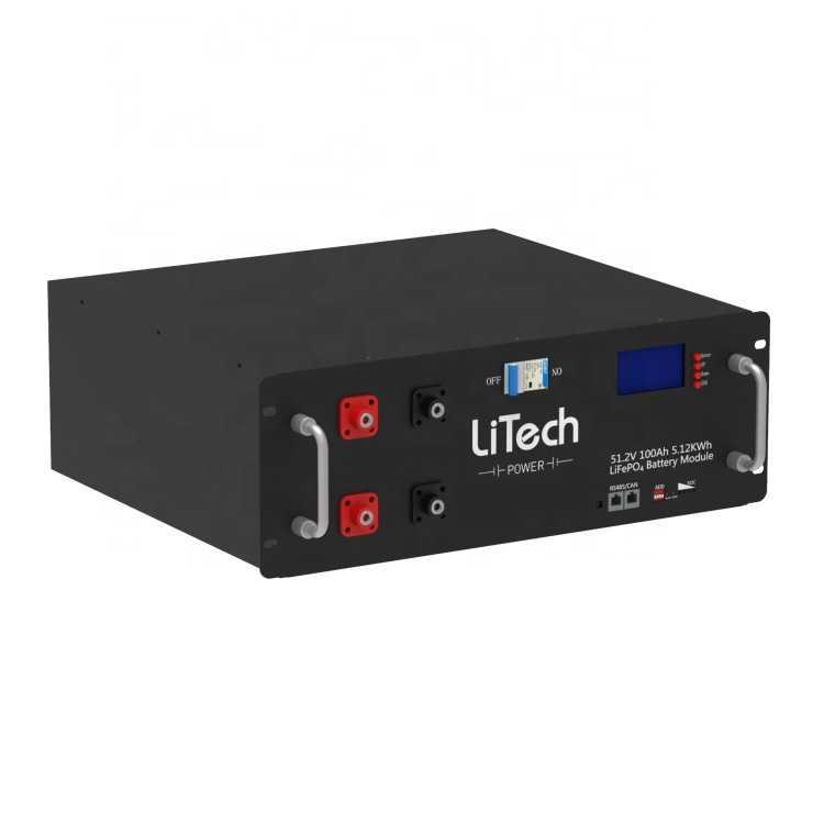 LiTech Power LiFePO4 51.2V Deep Cycle Battery 48V 100Ah 5Kwh 7kwh Power batteries for Energy Storage System