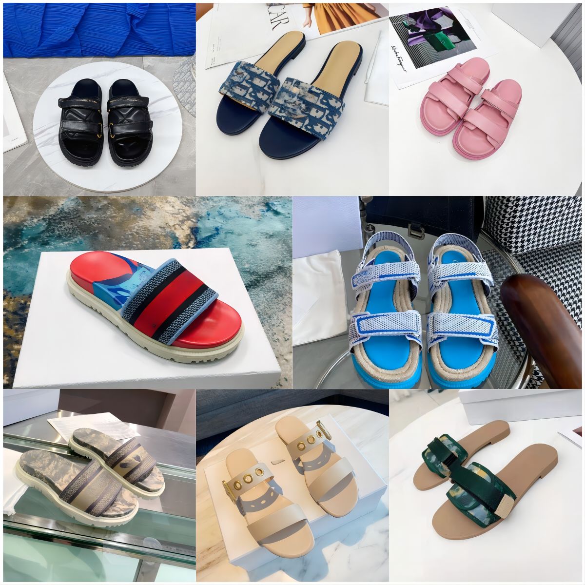 Luxury Designer Women Slippers Summer Letter Embroidery Fashion New Non-Slip Flat Sandal Open Toes Flat Ladies Outdoor Beach Sandals Slide Petites TORY with box, Di-34
Luxury Designer Women Slippers Summer Letter Embroidery Fashion New Non-Slip Flat Sandal Open Toes Flat Ladies Outdoor Beach Sandals Slide Petites TORY with box, Di-34