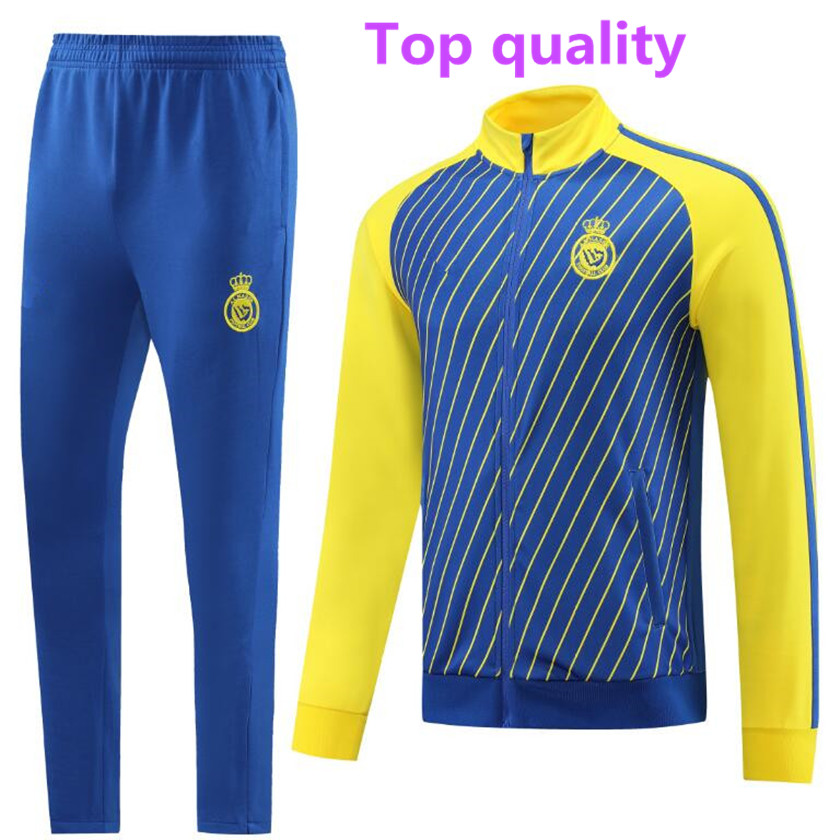 23 24 Al Nassr FC soccer adult tracksuits jacket long zipper Shabab Saudi Talisca Gonzalo Al-Nasr Martinez GHAREEB Luiz training suit 2023 2024 Football set
23 24 Al Nassr FC soccer adult tracksuits jacket long zipper Shabab Saudi Talisca Gonzalo Al-Nasr Martinez GHAREEB Luiz training suit 2023 2024 Football set