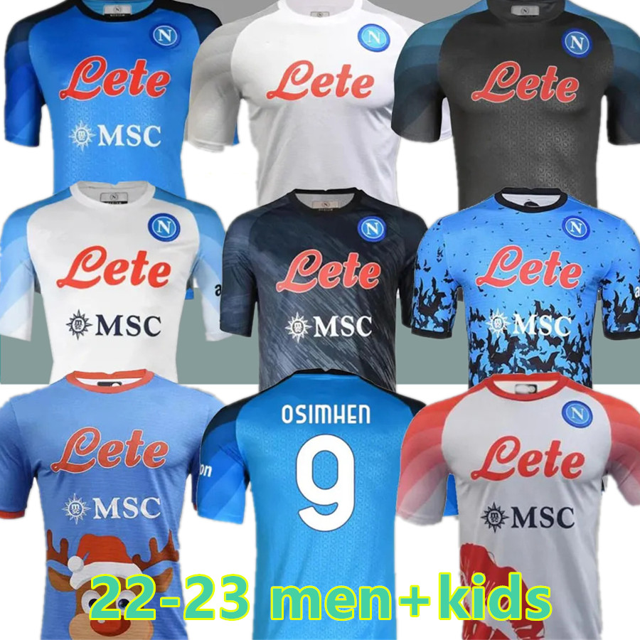 22 23 NAPOLI soccer jerseys Maglia Naples 2022 2023 ZIELINSKI ANGUISSA OLIVERA KVARATSKHELIA KIDS FOOTBALL SHIRT OSIMHEN FABIAN LOZANO SSC Napoli Maillots de foot, Valentine’s version
22 23 NAPOLI soccer jerseys Maglia Naples 2022 2023 ZIELINSKI ANGUISSA OLIVERA KVARATSKHELIA KIDS FOOTBALL SHIRT OSIMHEN FABIAN LOZANO SSC Napoli Maillots de foot, Valentine’s version