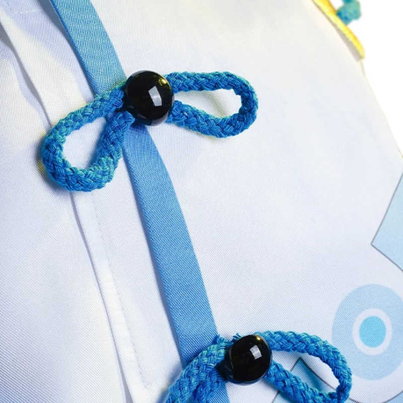 Anime Costumes Game Genshin Impact Cosplay Comes Anime Clothes Chongyun Uniform Halloween Come Suit Wig Party Fancy Dress For Men Women Z0301