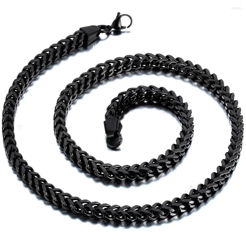 Chains 6mm Width Mens Stainless Steel Black Classic Square Cuban Curb Link Chain Men Necklace Long
Chains 6mm Width Mens Stainless Steel Black Classic Square Cuban Curb Link Chain Men Necklace Long