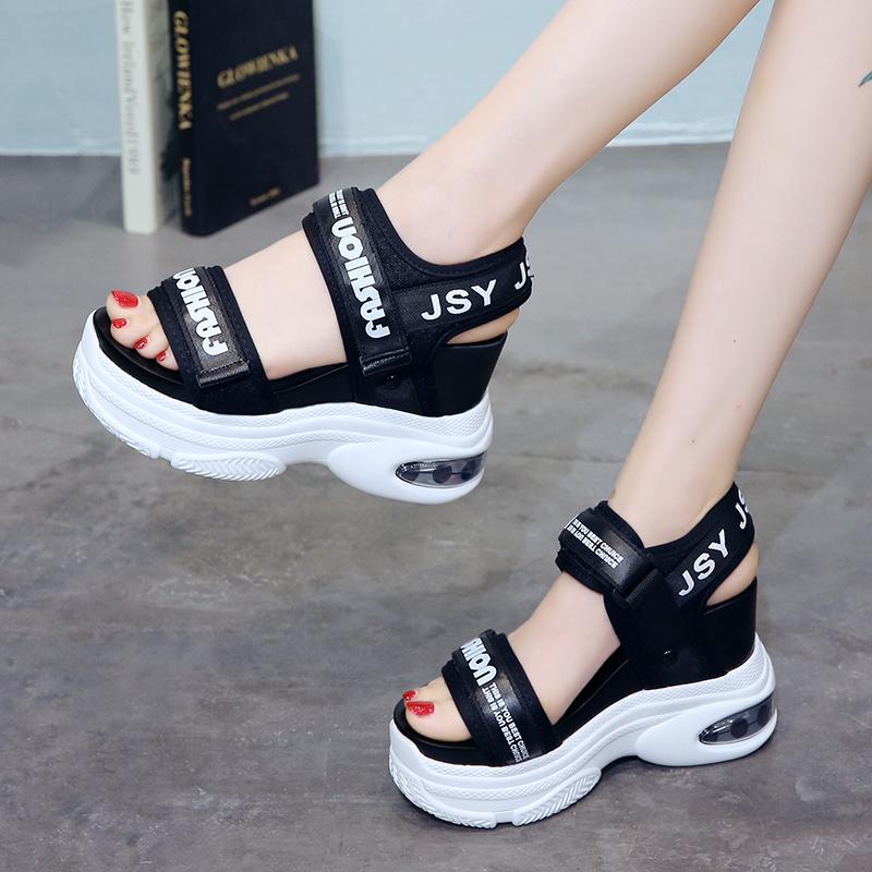 Sandals Woman Open Toe Outdoor Beach Shoes Drop Super High Heels Wedges Women Summer Air Cushion Chunky Platform, Black
Sandals Woman Open Toe Outdoor Beach Shoes Drop Super High Heels Wedges Women Summer Air Cushion Chunky Platform, Black