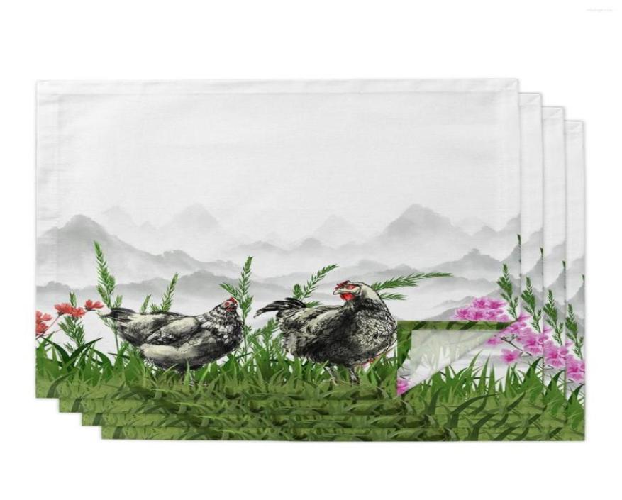 Table Napkin Chicken Plant Ink Painting Napkins Cloth Set Kitchen Dinner Tea Towels Design Mat Wedding Decor5796093
Table Napkin Chicken Plant Ink Painting Napkins Cloth Set Kitchen Dinner Tea Towels Design Mat Wedding Decor5796093