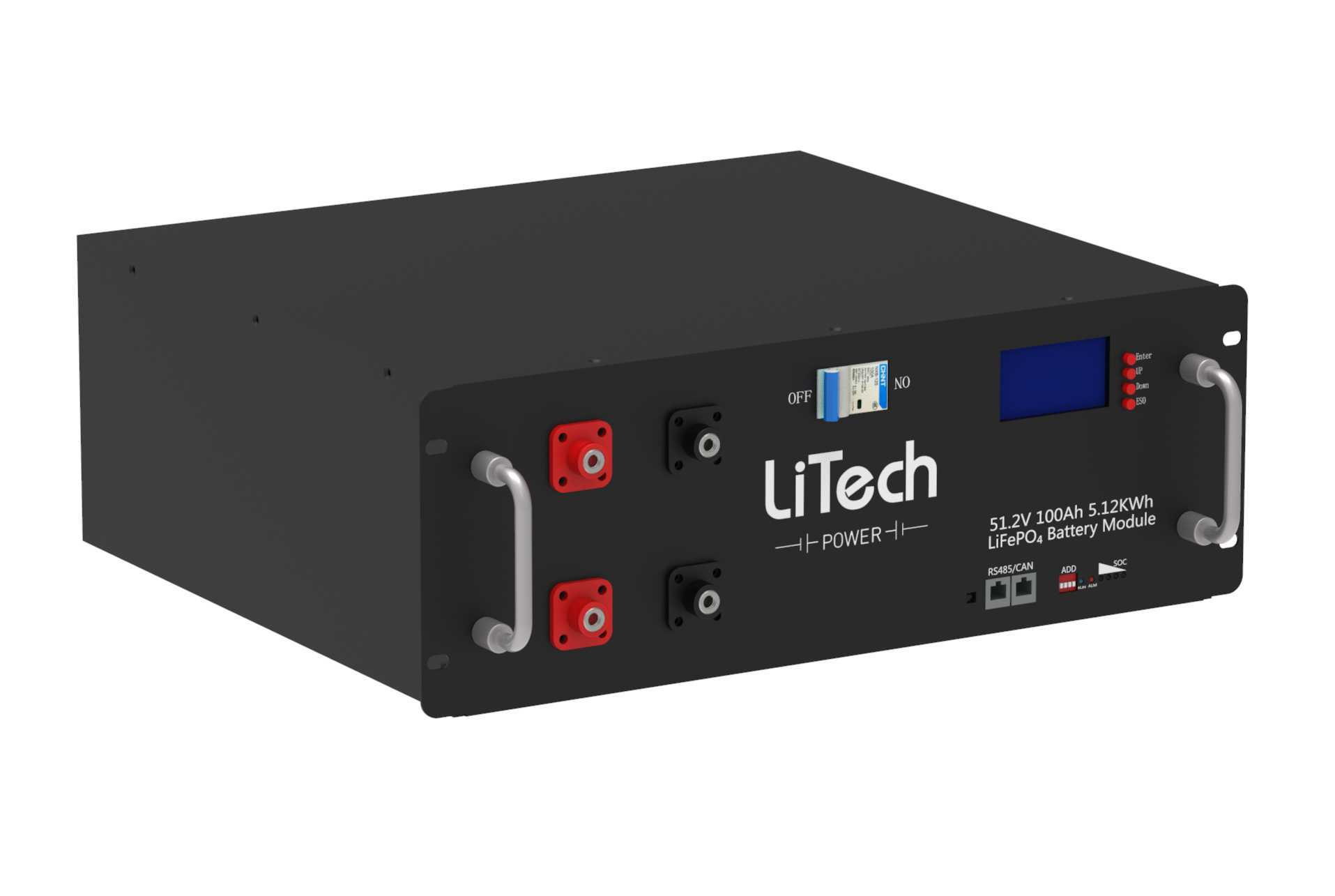 LiTech lifepo4 server rack battery 48v 100ah customized 50ah 100ah 150ah 200ah 300ah 500ah ess battery