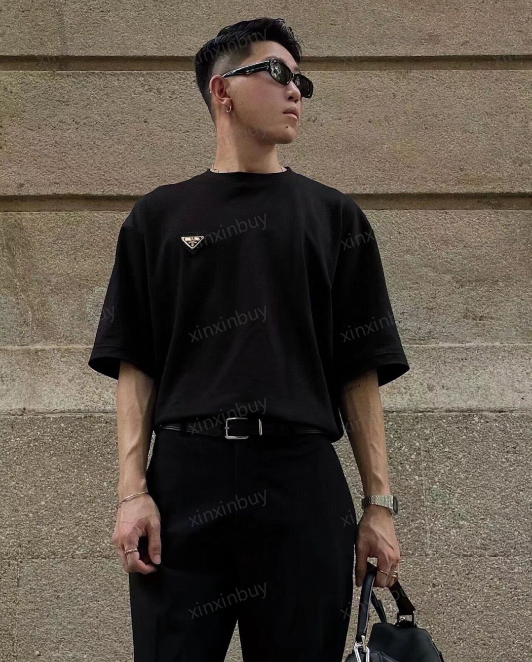 xinxinbuy Men designer Tee t shirt 23ss Metal triangle label short sleeve cotton women Black blue White Khaki brown S-2XL
xinxinbuy Men designer Tee t shirt 23ss Metal triangle label short sleeve cotton women Black blue White Khaki brown S-2XL