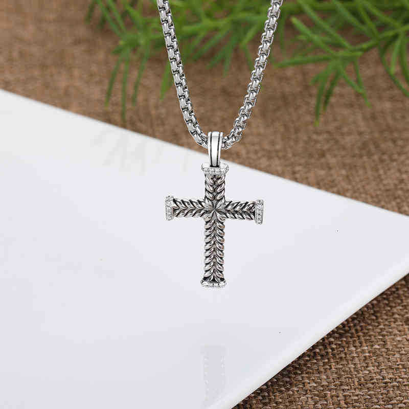Jewelry Women 50cm Chain Necklace Silver Pendant Diamond Necklaces Classic 3mm 2mm Fashion Chains Punk 925 Designer Luxury Hip-hop jewellery evil eye 