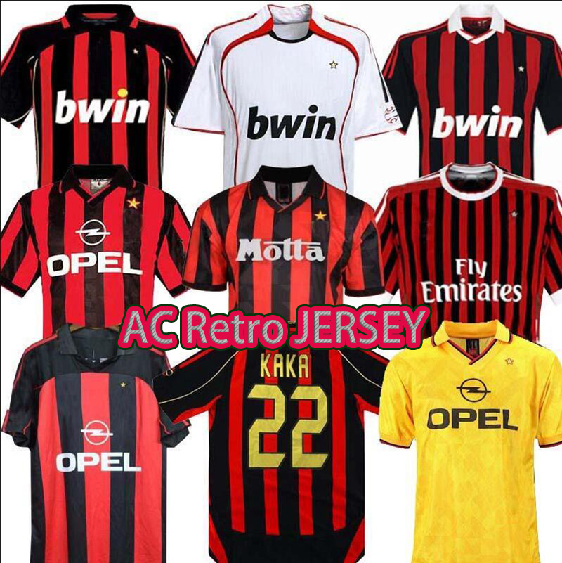 90 91 AC Retro SOCCER JERSEY shirts home 95 96 97 Gullit 01 02 03 Maldini Van Basten football KAKA Inzaghi 06 07 milans 2009 SHEVCHENKO BAGGIO Ac Milans, 0607
90 91 AC Retro SOCCER JERSEY shirts home 95 96 97 Gullit 01 02 03 Maldini Van Basten football KAKA Inzaghi 06 07 milans 2009 SHEVCHENKO BAGGIO Ac Milans, 0607