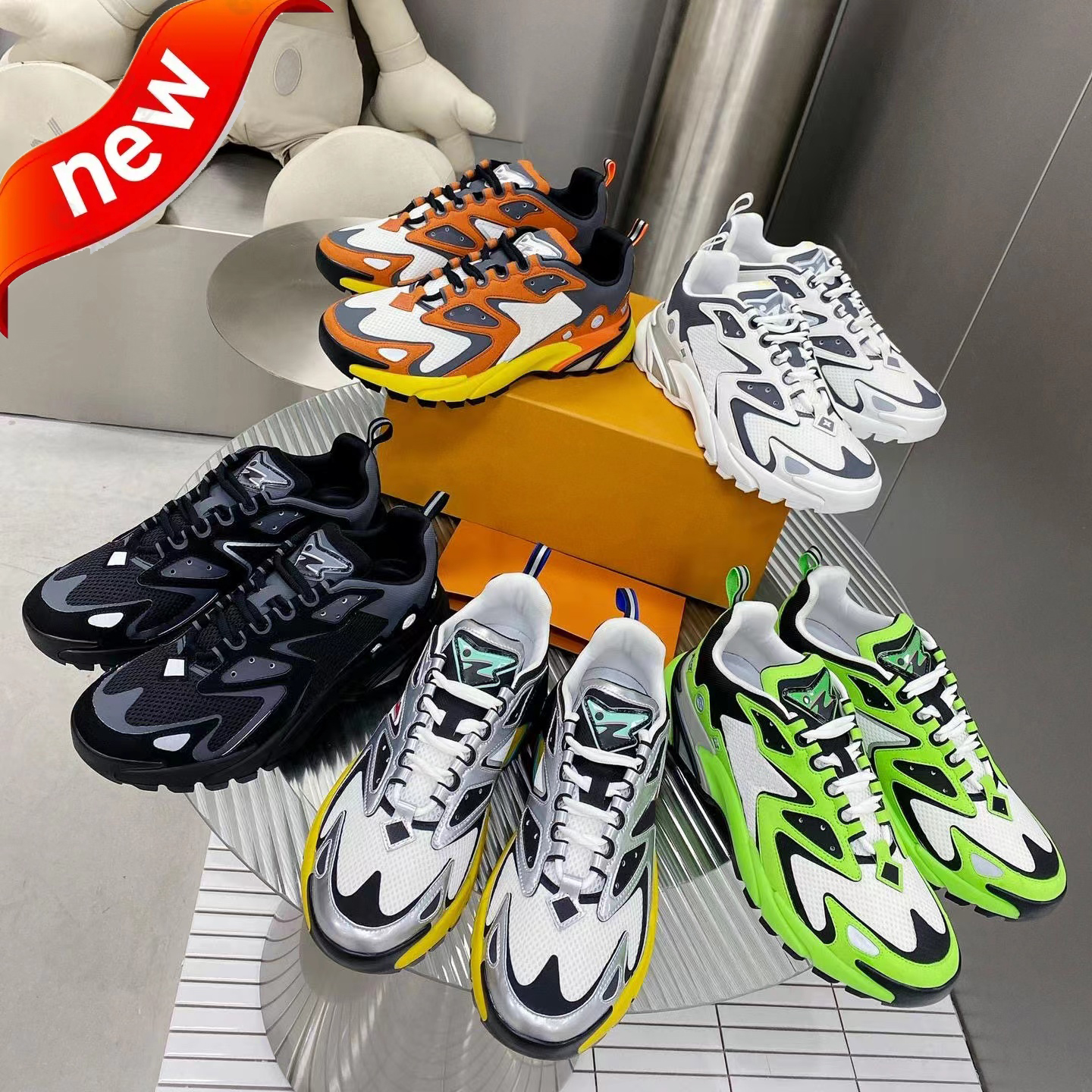 Men Running Shoes Designer Runner Tatic Sneaker Fashion Luxury White Green Cool Grey White Black Grey Sneakers Mens Mesh Breathable Classic Color Design Trainers
Men Running Shoes Designer Runner Tatic Sneaker Fashion Luxury White Green Cool Grey White Black Grey Sneakers Mens Mesh Breathable Classic Color Design Trainers