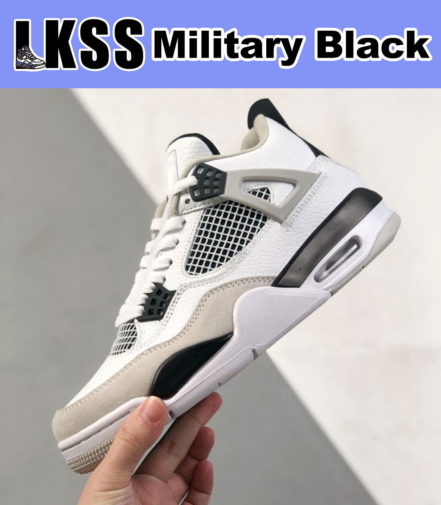 LKSS Military Black Jumpman 4 4s Shoes OG Mens Basketball Sneaker Sports Sneakers, As pic
LKSS Military Black Jumpman 4 4s Shoes OG Mens Basketball Sneaker Sports Sneakers, As pic