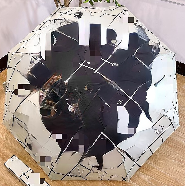 Automatic Umbrella Folding Open and Close Clear Vinyl Sunscreen UV Protection Umbrella