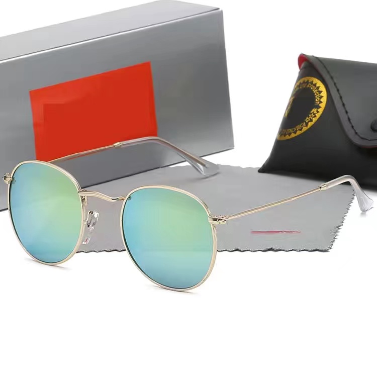 3447Piece Fashion Sunglasses Glasses Sunglasses Designer Men's Ladies Brown Case Black Metal Frame Dark Lens