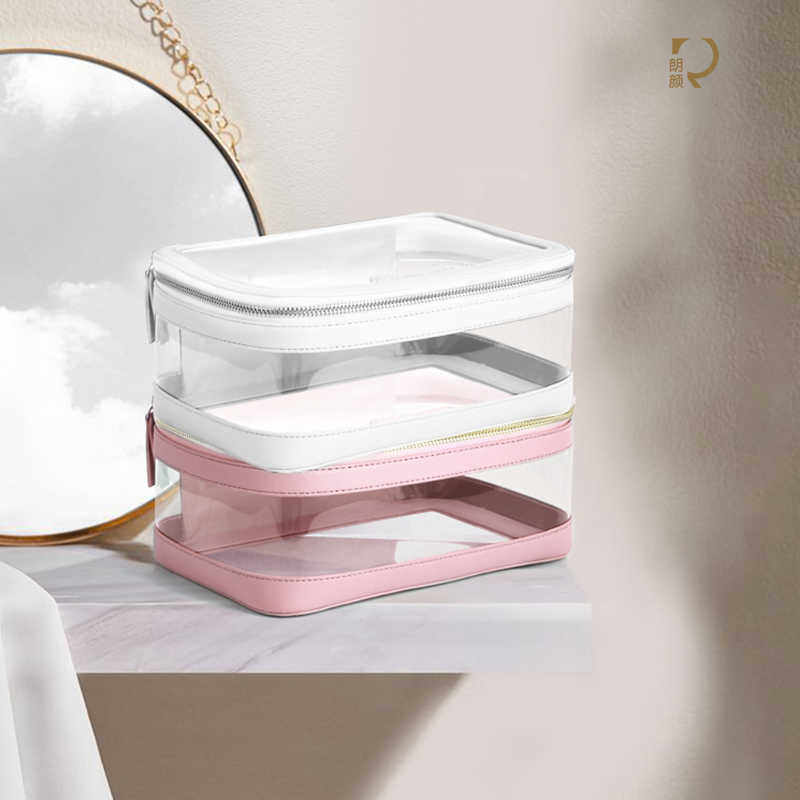 Cosmetic Bags Cases Rownyeon Clear Plastic Pvc Makeup Cosmetic Skincare Product Case Makeup bag With Zipper J230303