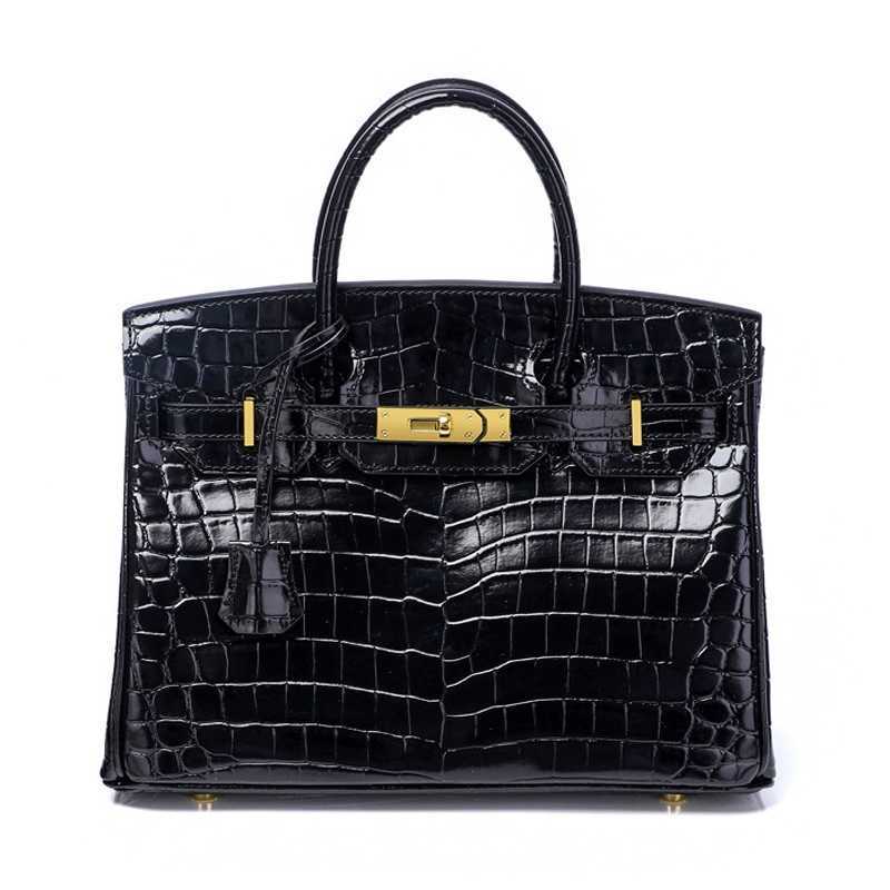 Designer Birkin Handbag Fashion Crocodile Real Leather Bag One Shoulder Straddle Cowhide Women's Zc, Elephant gray
Designer Birkin Handbag Fashion Crocodile Real Leather Bag One Shoulder Straddle Cowhide Women's Zc, Elephant gray