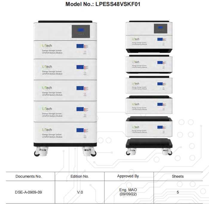 Rack-mounted LiFePo4 48V 100Ah 5KW 10KW lithium battery pack with MPPT for modular UPS