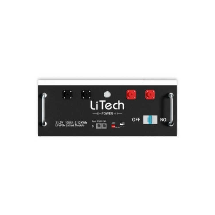 LiTech 48v resident power wall battery with bms 48v 100ah rechargeable solar system