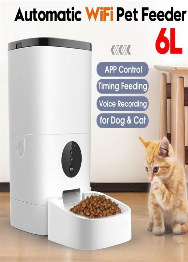 Smart Wifi Automatic Cat Feeder 6L Pet Food Dispenser Feeding Bowl Cat Dog 4 Meal Voice Recorder Timer Pet Automatic Feeder Y200927535817
Smart Wifi Automatic Cat Feeder 6L Pet Food Dispenser Feeding Bowl Cat Dog 4 Meal Voice Recorder Timer Pet Automatic Feeder Y200927535817