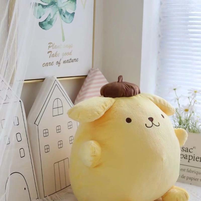 Plush Dolls Chubby Big Size 50cm PomPomPurin Stuffed Plush Toys Lovely Gifts For Kids Super Soft Pom Purin Plush Doll Room Decoration 230303