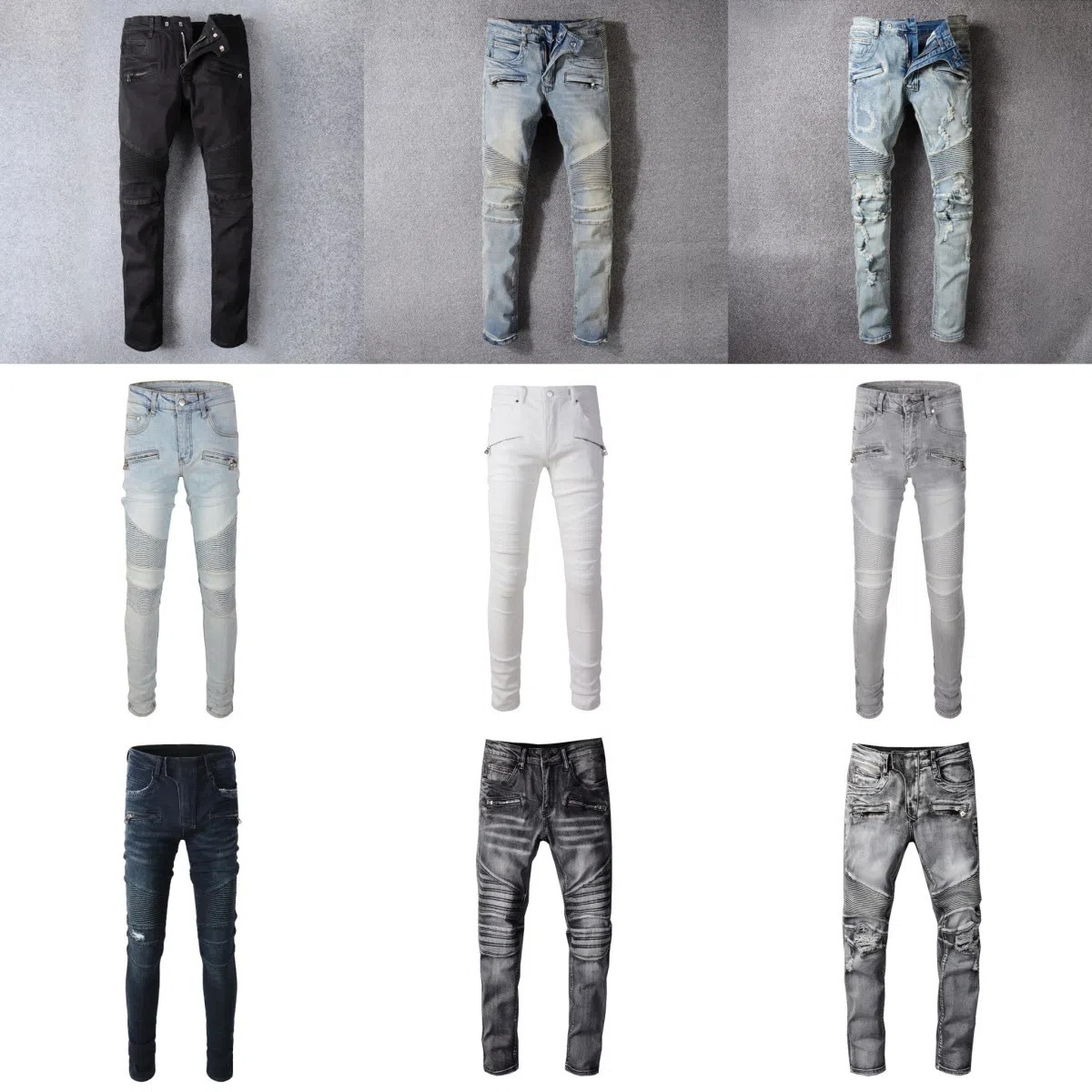 Mens Jeans brand Designers balmain Jeans Distressed Ripped Biker Leisure fashion high Slim Motorcycle Moto Biker Causal Mens Denim Pants Hip Hop Men Jeans
Mens Jeans brand Designers balmain Jeans Distressed Ripped Biker Leisure fashion high Slim Motorcycle Moto Biker Causal Mens Denim Pants Hip Hop Men Jeans