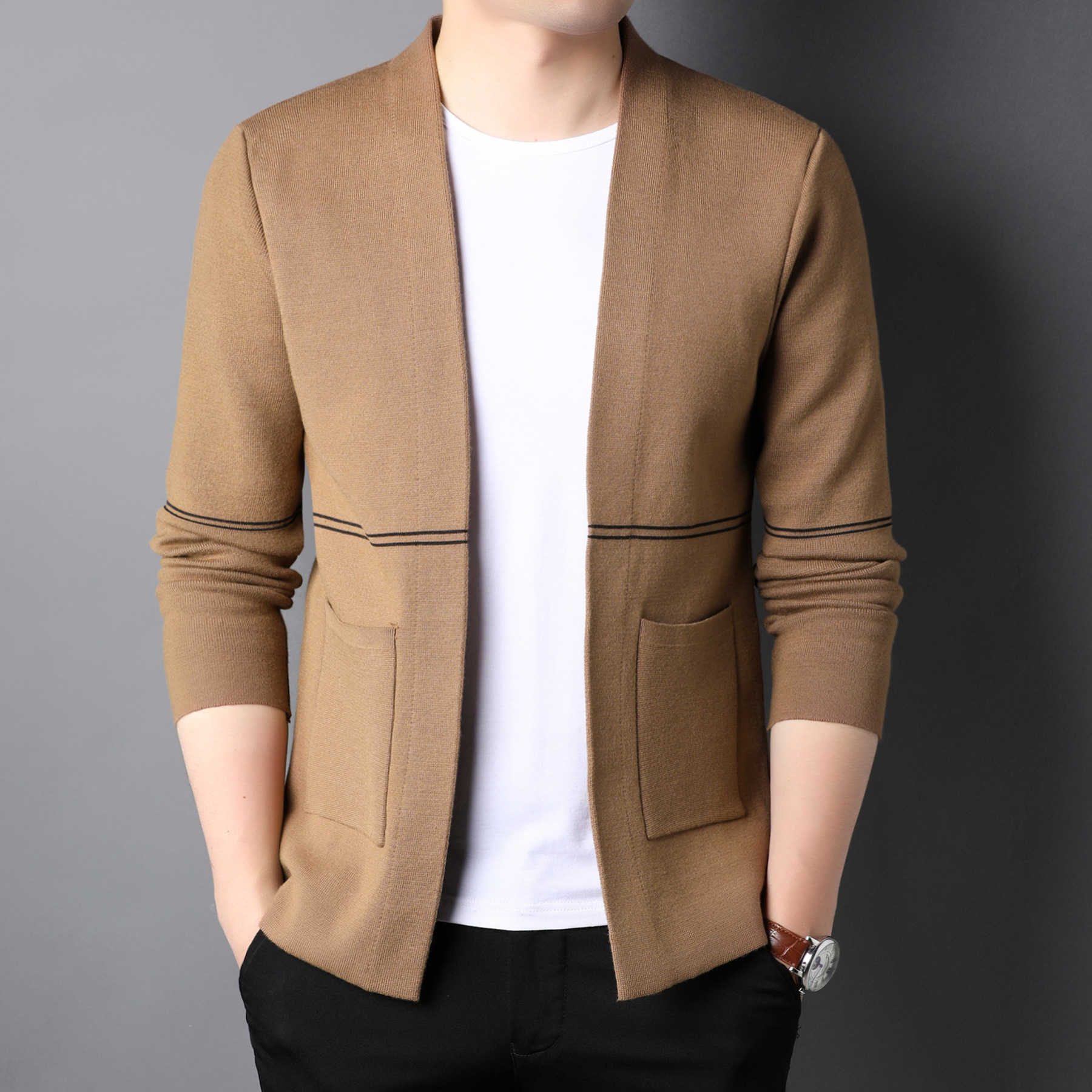 Men's Sweaters New Fashion Striped Knitted Jackets Thin Casual Jackets Male Vhals Slim Vest Overcoats, Hail
Men's Sweaters New Fashion Striped Knitted Jackets Thin Casual Jackets Male Vhals Slim Vest Overcoats, Hail