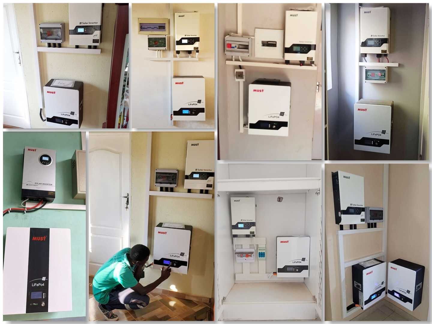 MUST MPPT 1000w 12v 220v 240v 1500w 3000w 5000w 10kw 48v 3kw 8kw Electric Power Off Grid Solar Panel Inverter For Home In Turkey