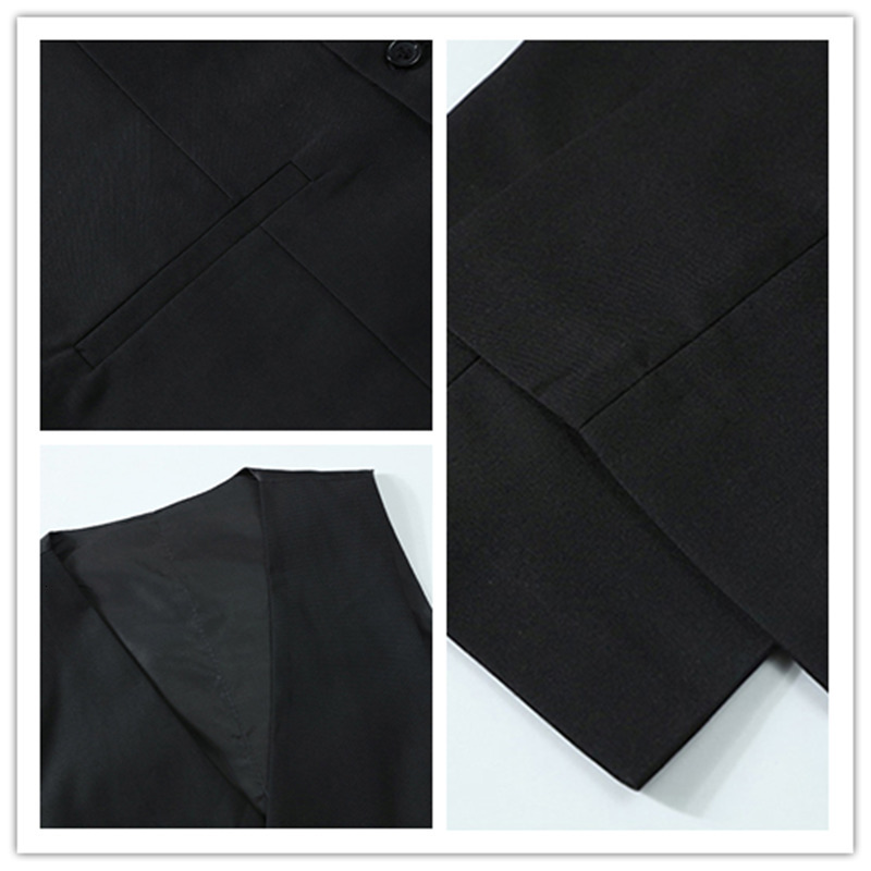 Men's Suits Blazers Boutique Blazer Vest Trousers Stand-up Collar Men's Fashion Business Tunic Elegant Casual Formal Decoration Suit 3-piece